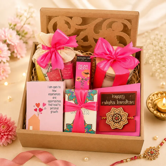 Pink Giftbox- Raksha Bandhan Hamper